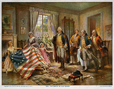 THE BIRTH OF OLD GLORY Image Source:  www.common-place.org 