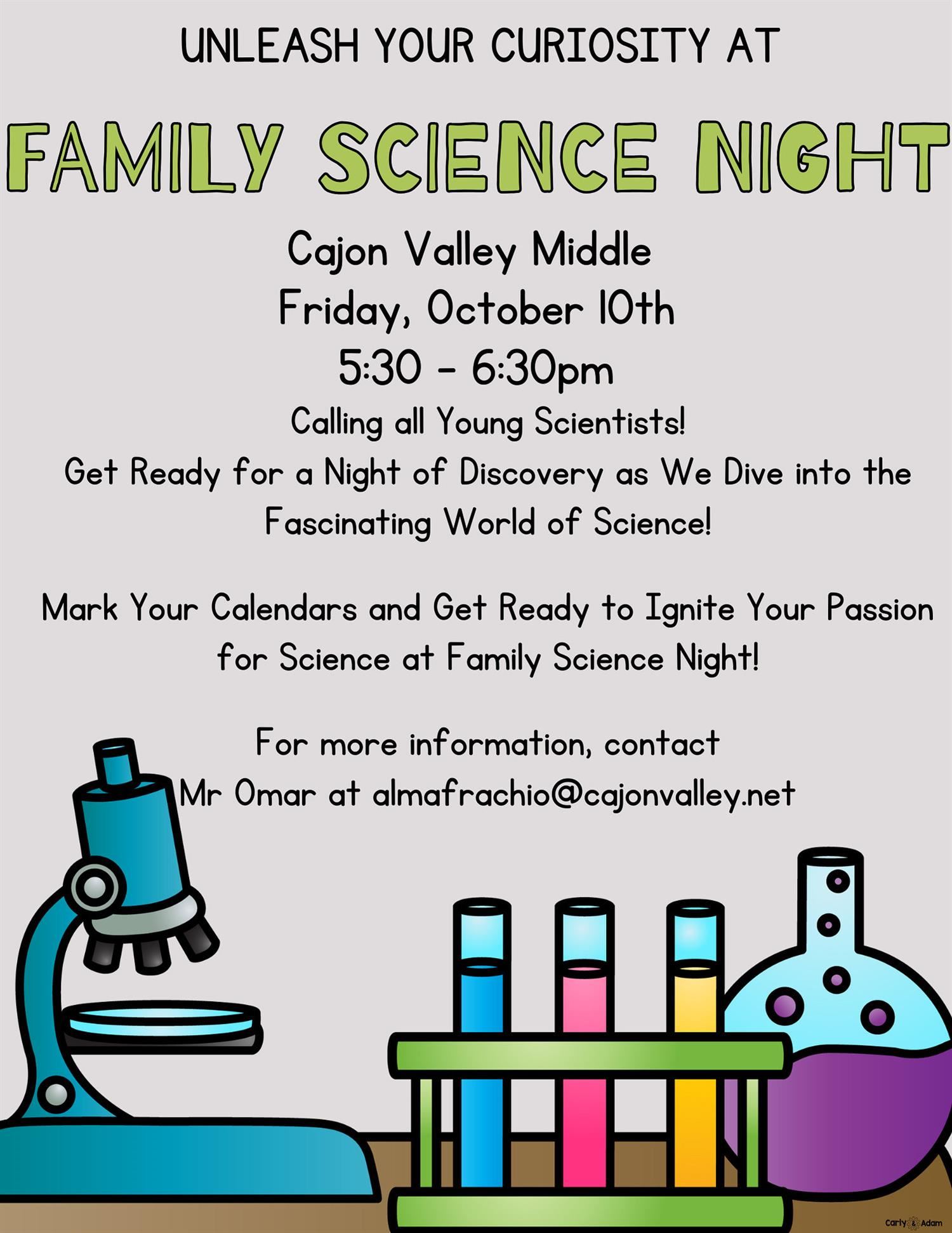  Family Science Night!