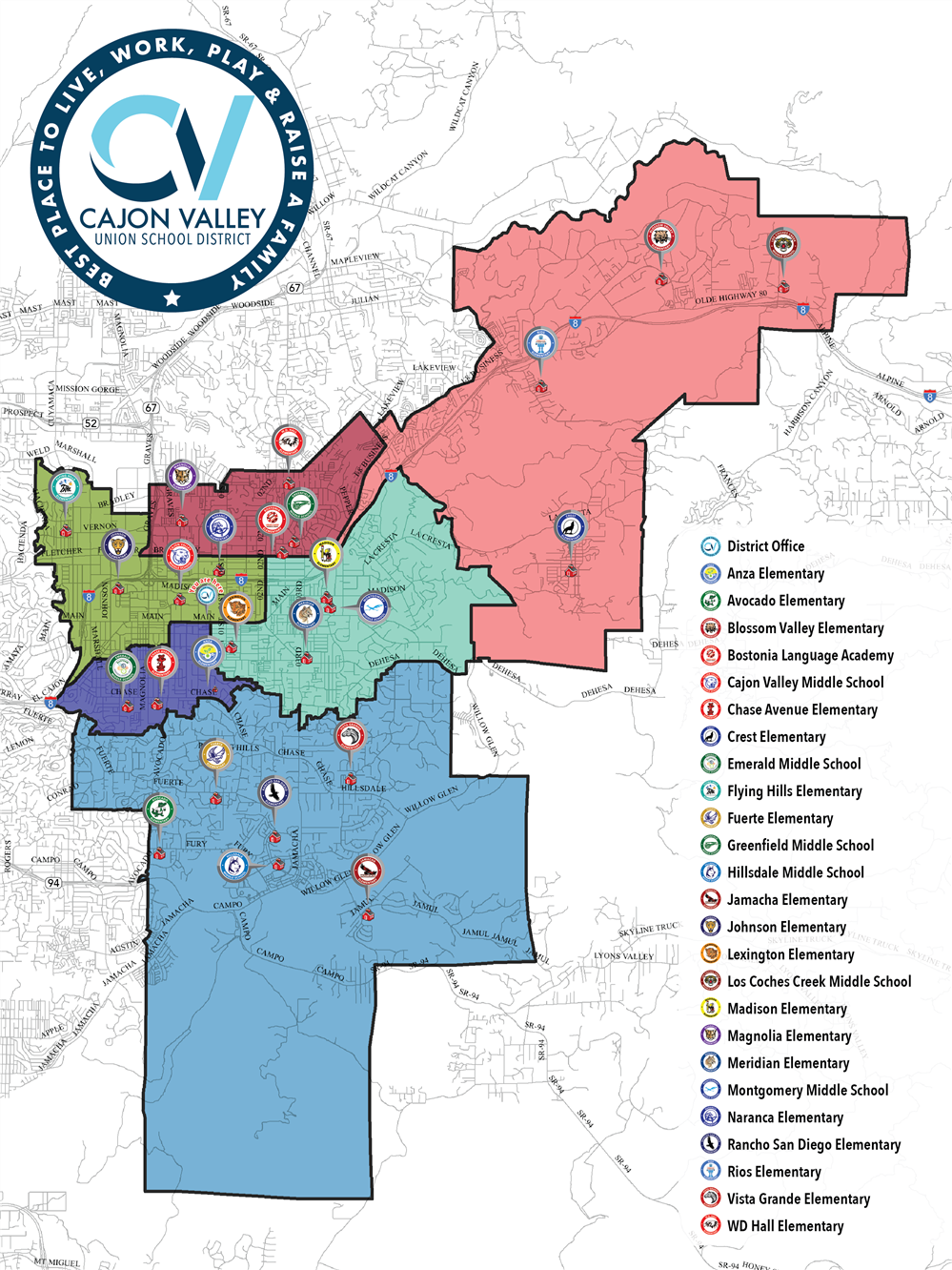 Blue Valley District Map Long-Range Planning / School Locations & Boundary Maps