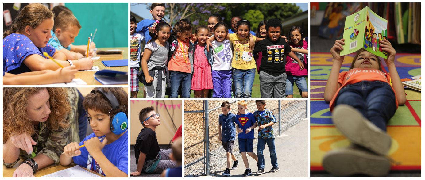 Collage of students